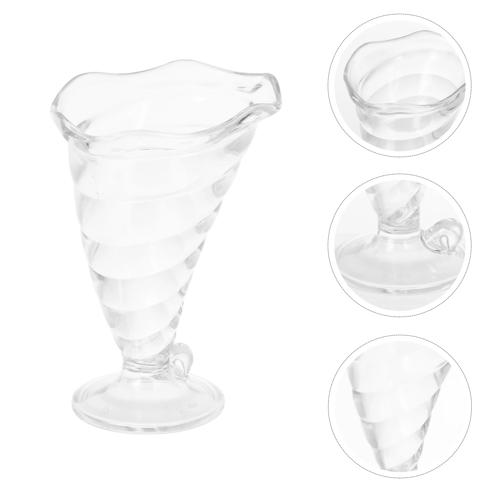 

Transparent Beverage Cups Clear Ice Cream Dessert Containers Party Drink Drinking Cup Kitchen Disposable Barware