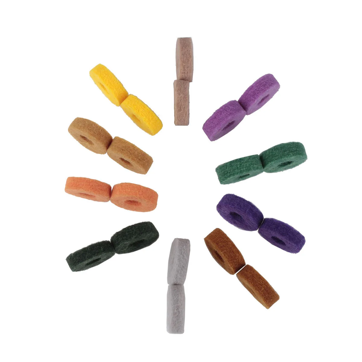 

20 Pcs Cymbal Stand Felt Washer Washers for Cymbals Strap Button Guitar Buttons