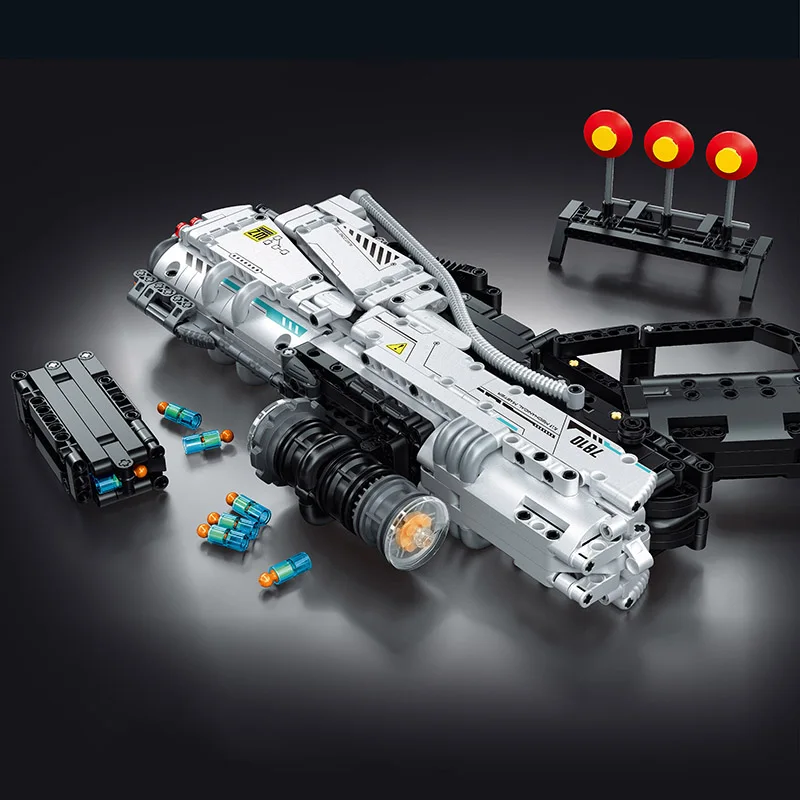 العسكرية لتقوم بها بنفسك مسدس الفضاء سلاح اللبنات الطوب مجموعة MOC المستقبل اليد بندقية التجمع أطقم منمذجة لعب للأطفال الأولاد الهدايا