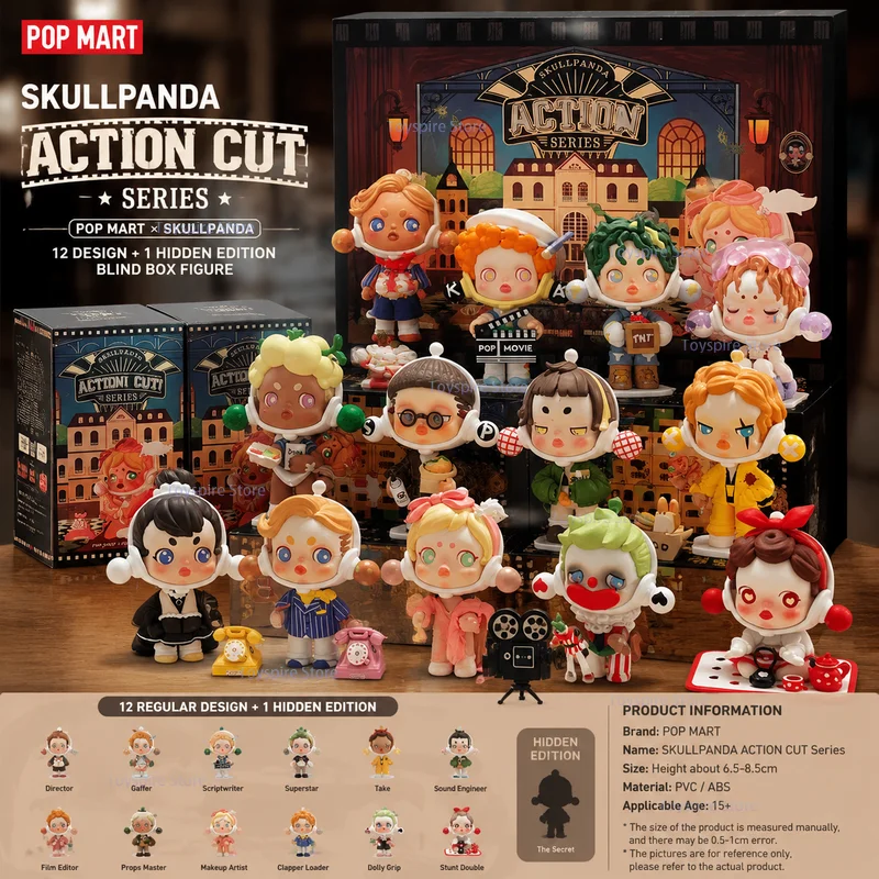 POPMART Skullpanda ACTION CUT Series Blind Box Collectible