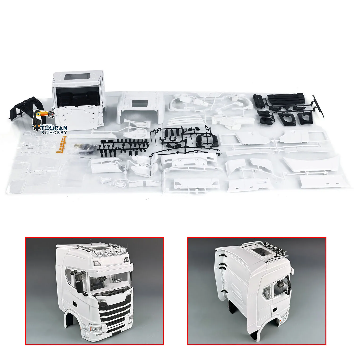 

770S Plastic Cabin Kits for 1/14 RC Tractor Truck Remote Control Construction Dumper Spare Part Accessories for RC Toy Model