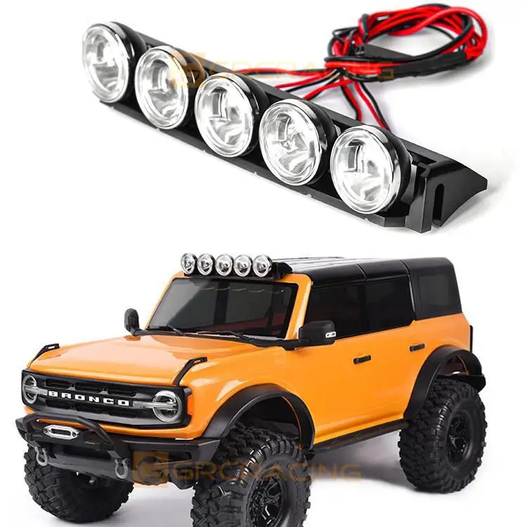 Grc Roof Spotlight Headlight Searchlight G170h For Traxxas Trx-4 Bronco K5 Axial Scx10 Iii