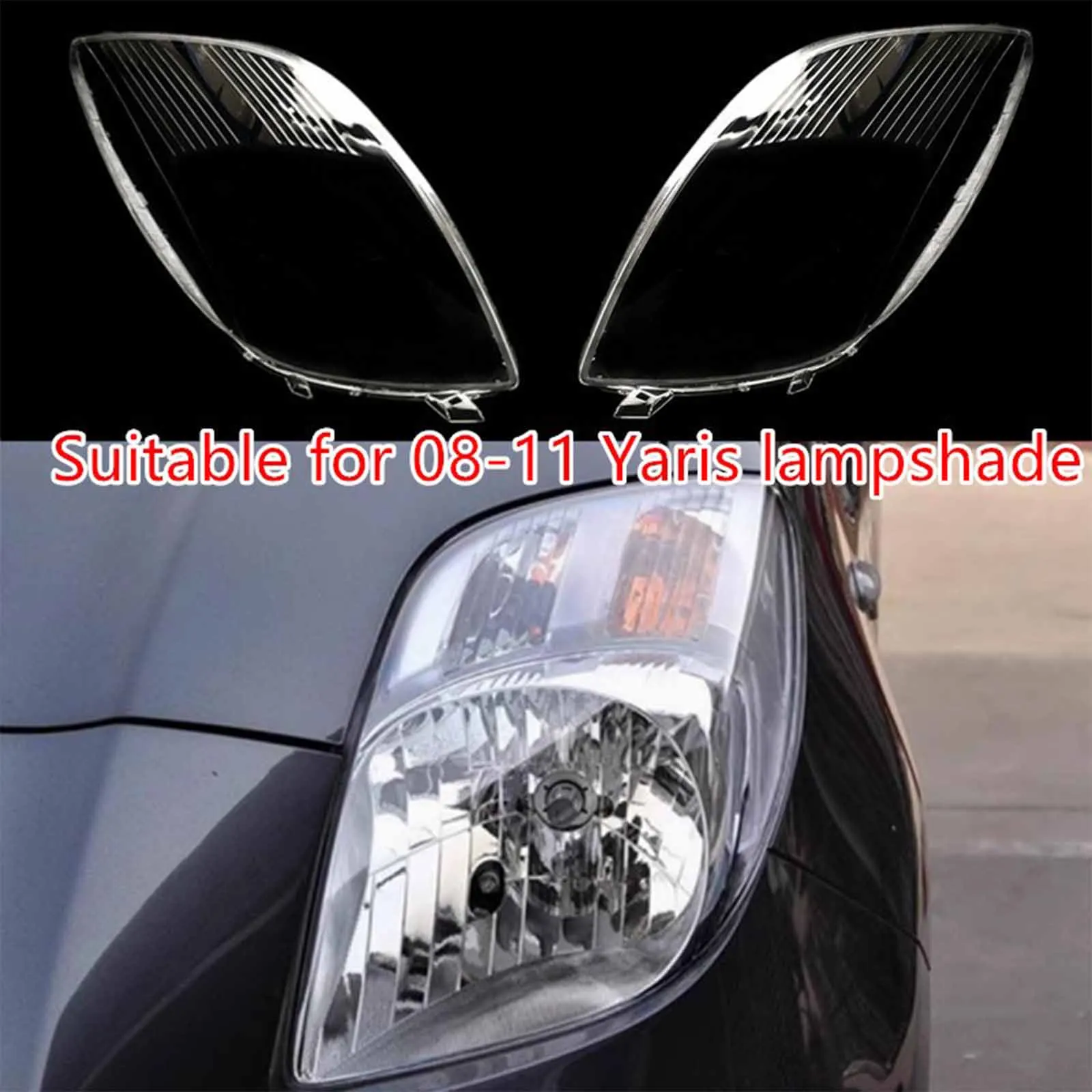 

Автомобильные аксессуары, крышка фары, замена оригинального абажура для Toyota Yaris 2008 2009 2010 2011, передняя левая/правая автомобильная фара