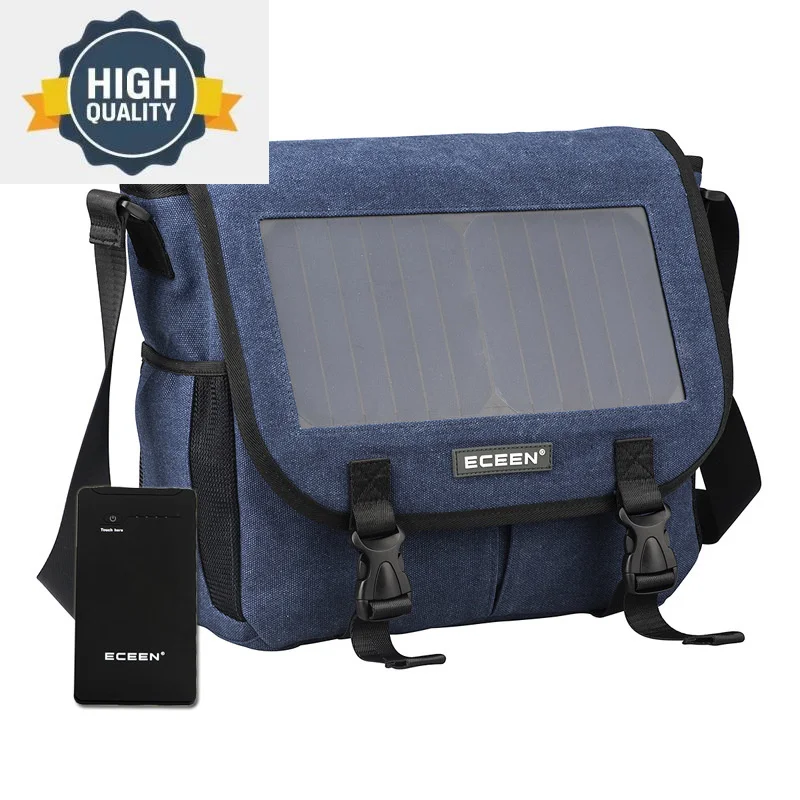 

Male Men Briefcases Messenger Bags Solar Powered Travel Crossbody for Shoulder Panel Bag Charger Pack