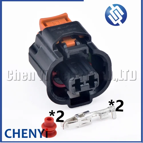 Conector impermeable automático de 2 pines, bobina de encendido, enchufe de inyector de combustible 7298-1782-30 33404863X 13106045 P00142877 para Peugeot Citroen