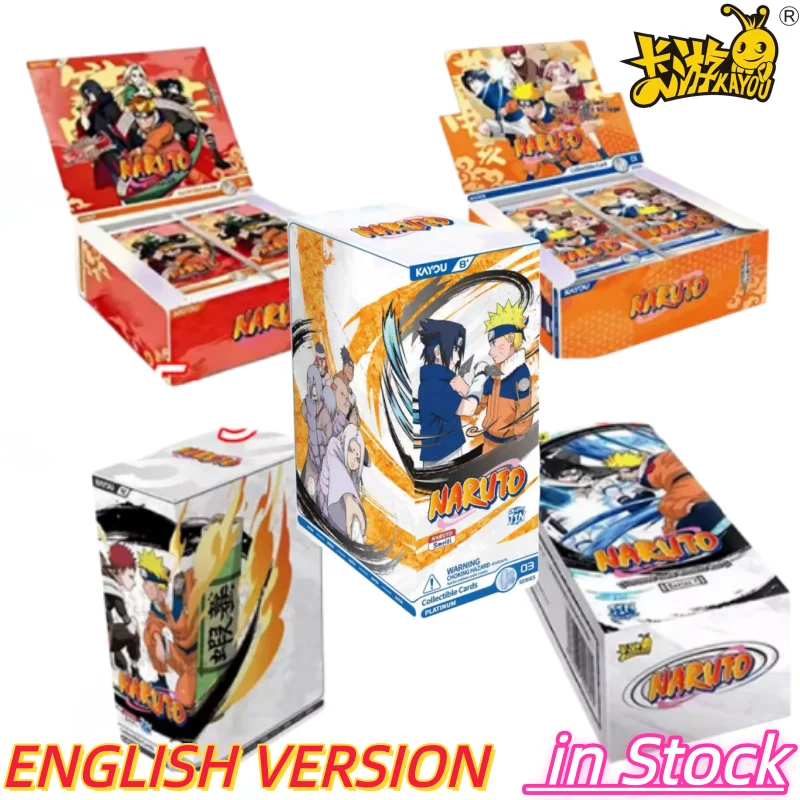 KAYOU Genuine Naruto T2W7 T4W6 English Version Anime Card Box Rare