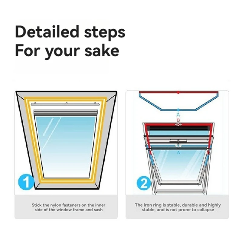 A65T Portable AC Window Vent Seal Kit for Outward Opening Casement Window, Waterproof Air Conditioner Cover for Sliding Window
