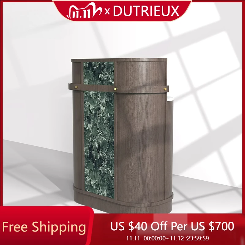 

Elegant Salon Reception Desks Welcome Front Desk Commericial Reception Desks Counter Light Luxury Schreibtisch Office Furniture