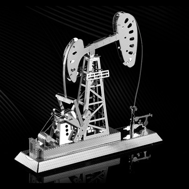 3D Metal Puzzle oil rigs DIY model KITS Assemble Jigsaw Puzzle Gift Toys For Children