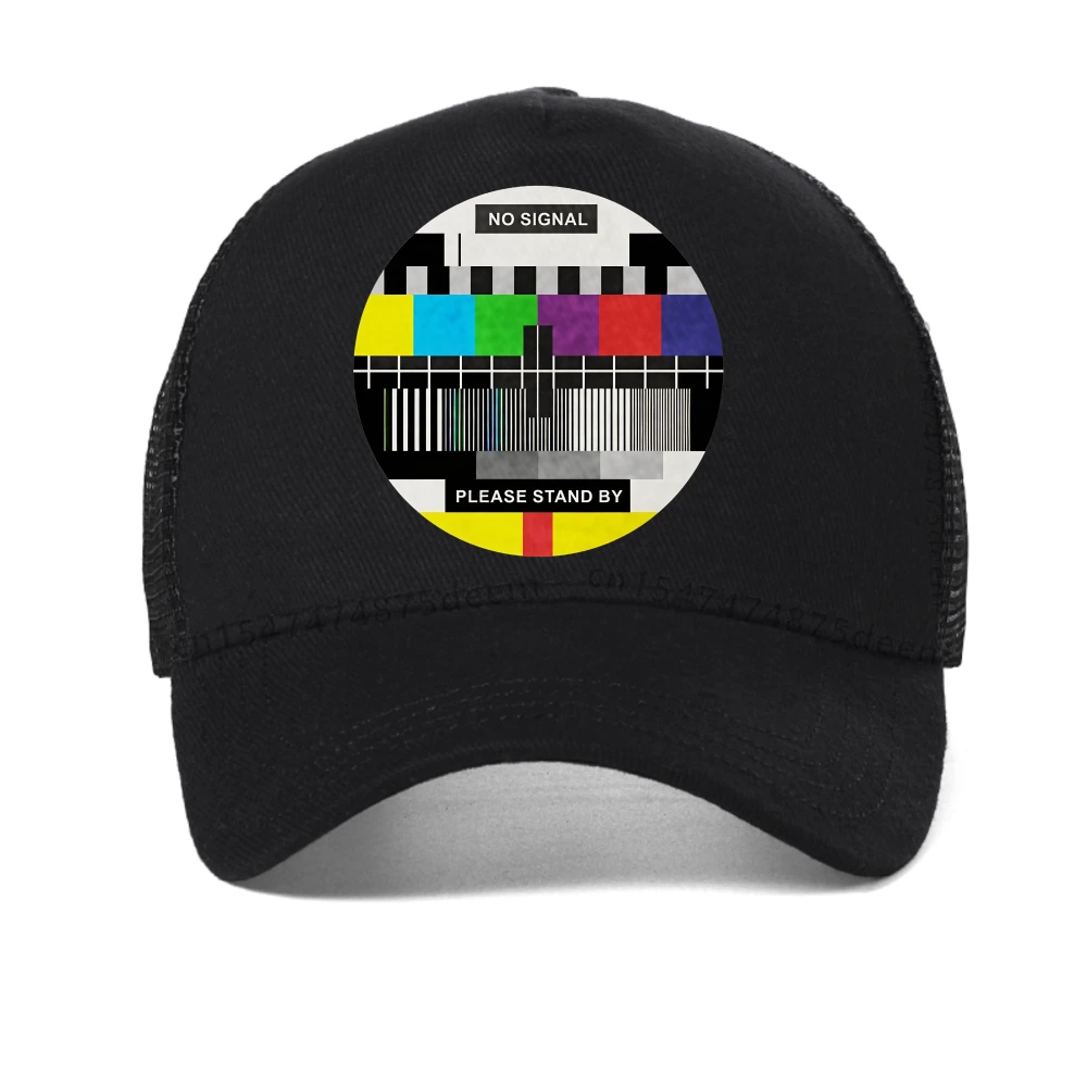 

TV No Signal Print Men's baseball cap Hip Hop Style Streetwear Summer Fashion women hat casual adjustable mesh breathable caps