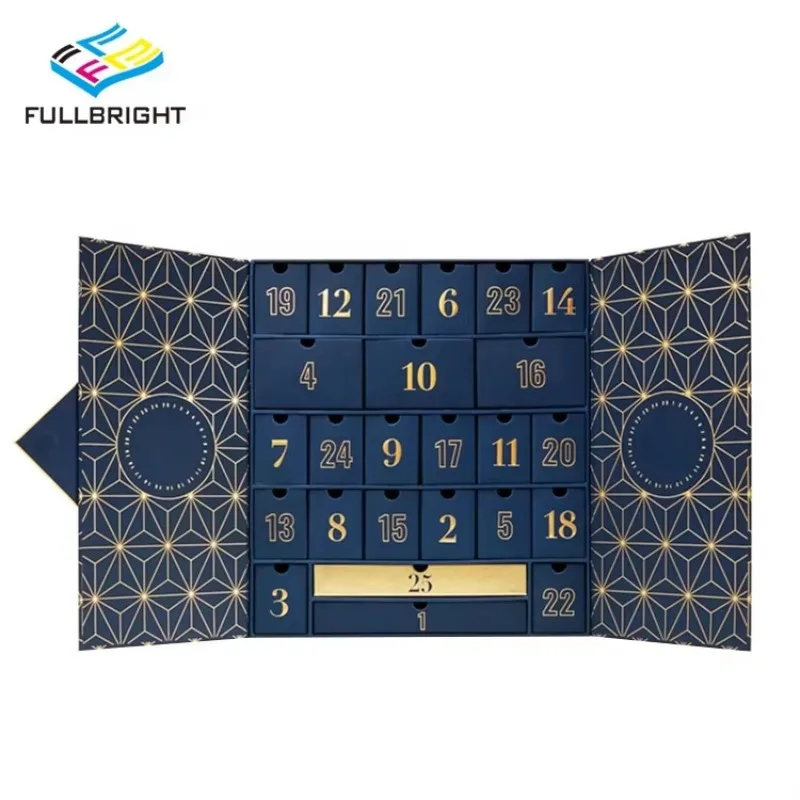 Customization.Custom Printed Paper Cardboard Birthday Holiday Anniversary Theme Activities Advent Countdown Calendar Gift Box