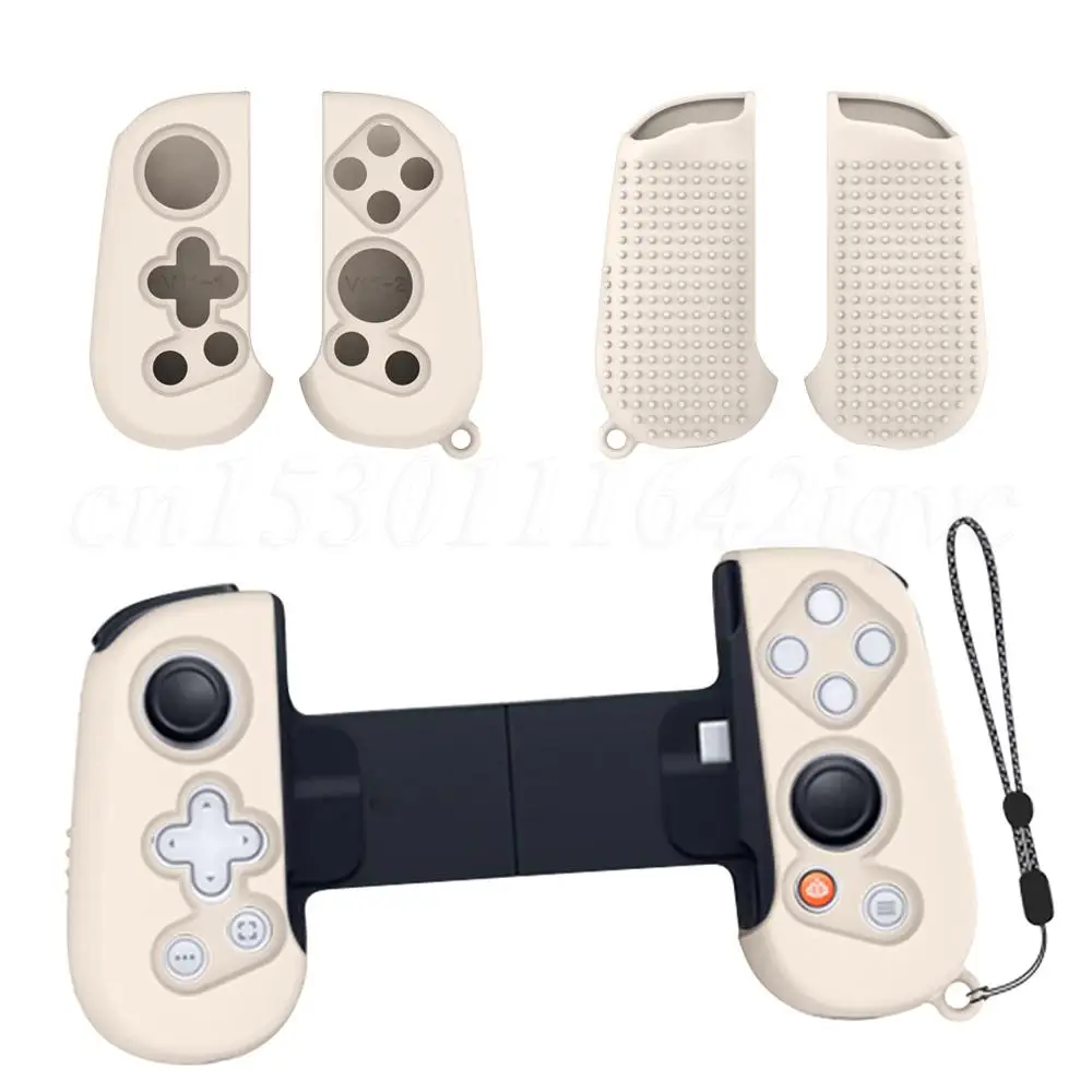 Silicone Grip Case Cover for Backbone One Mobile Gaming Controller with Lanyard Protective Cover Case Shockproof Hand Grip Cover