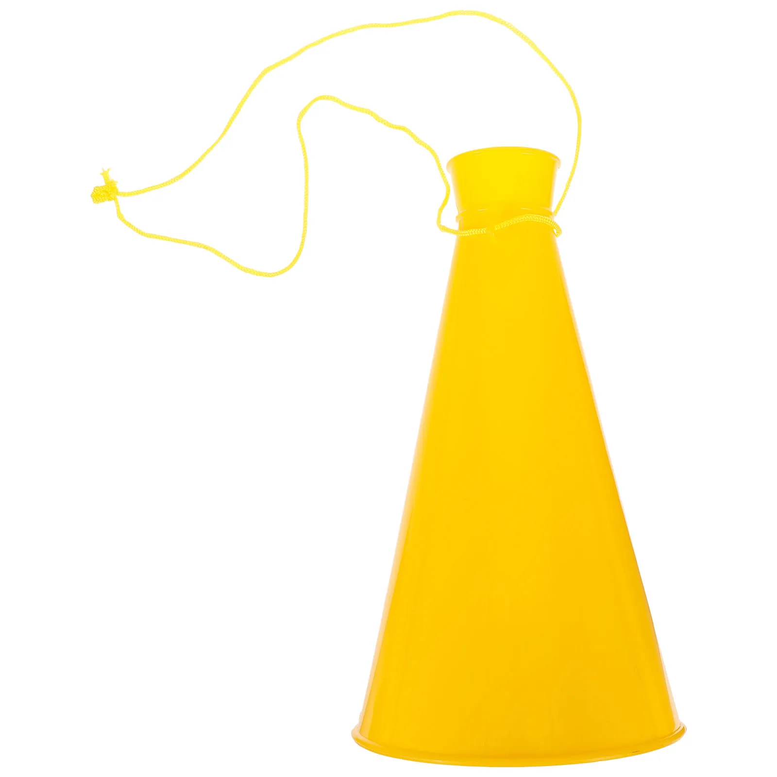 

Portable Plastic Cheer Megaphone Yellow Party Ceremonies Concerts Outdoor Activities Toddler Toys Safe Material