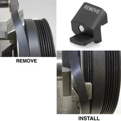 Auto Cart Veículos Stretch Belt Installer e Remover, 2 em 1Design Repair Tool, Material metálico, preto, cor prata para escolher