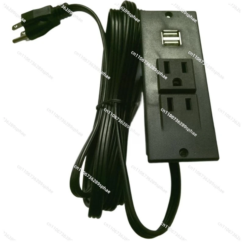 USB charging 3 meters wiring socket embedded concealed 120 type desktop socket cabinet power socket
