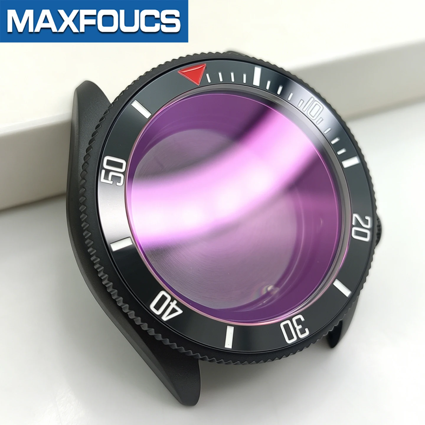 MM300 SRPD SKX Uhrengehäuse-Set Mattschwarze Uhrengehäuse MOD Uhrenteile NH NH35 NH36 4r36 4r35 Modifikationsteile Saphir Maßanfertigung – Detail 18