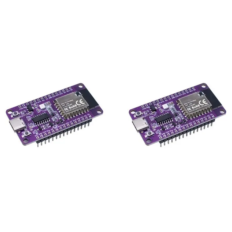 ABDE-2X RTL8720DN Dual-Band Wifi Bluetooth BLE Module NICEMCU BW16 Development Board Onboard Antenna, Soldered
