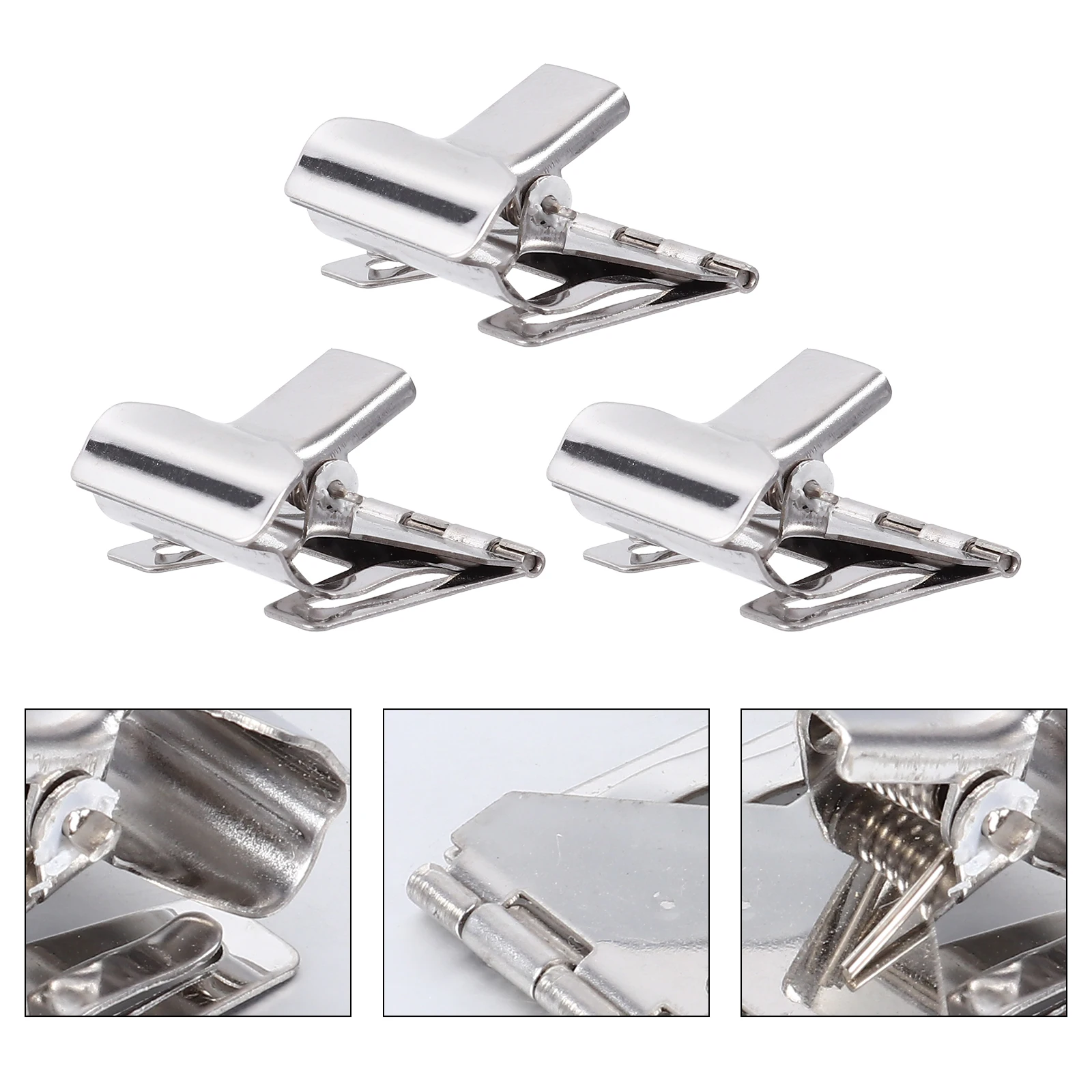 

Price Tag Clips for Supermarket Silver Advertising Display Folder Tags Retail Stores Material Simple Design Label Holder