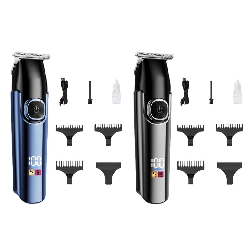 

Electric Haircut Machine Stainless Steel Hair Trimmer LCD Display Hair Trimming Tool Beard Trimming Set for Hair Beard