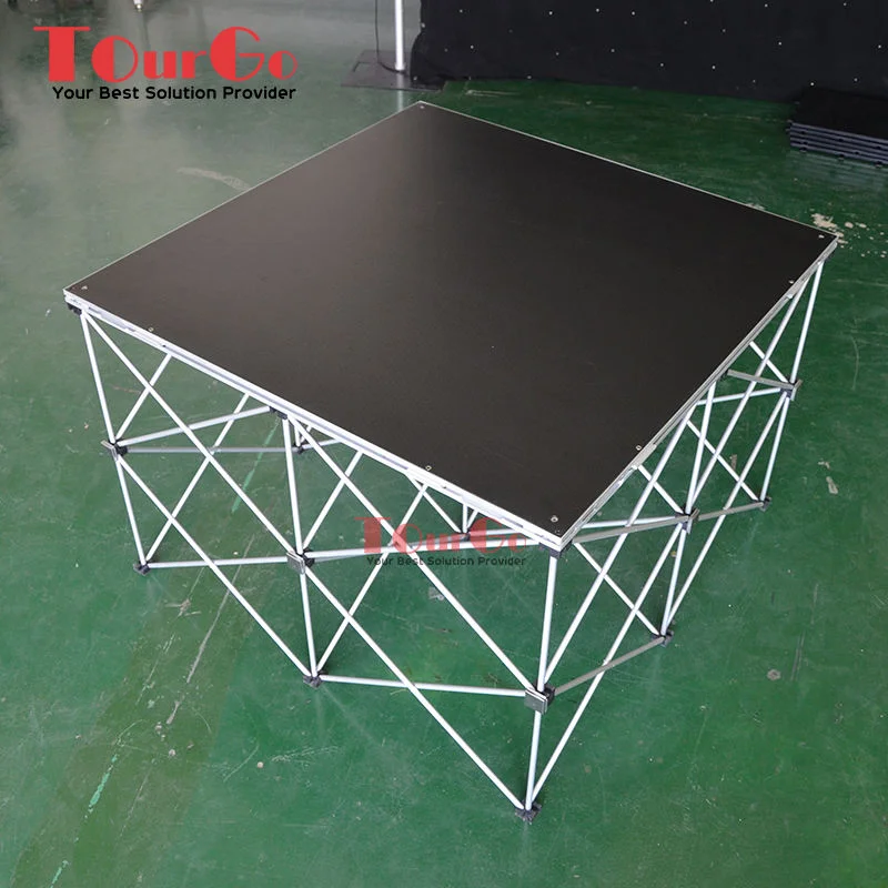 Aluminum Portable Stage / Mobile Folding Stage Platform / Anti-slip Surface Layer Stage