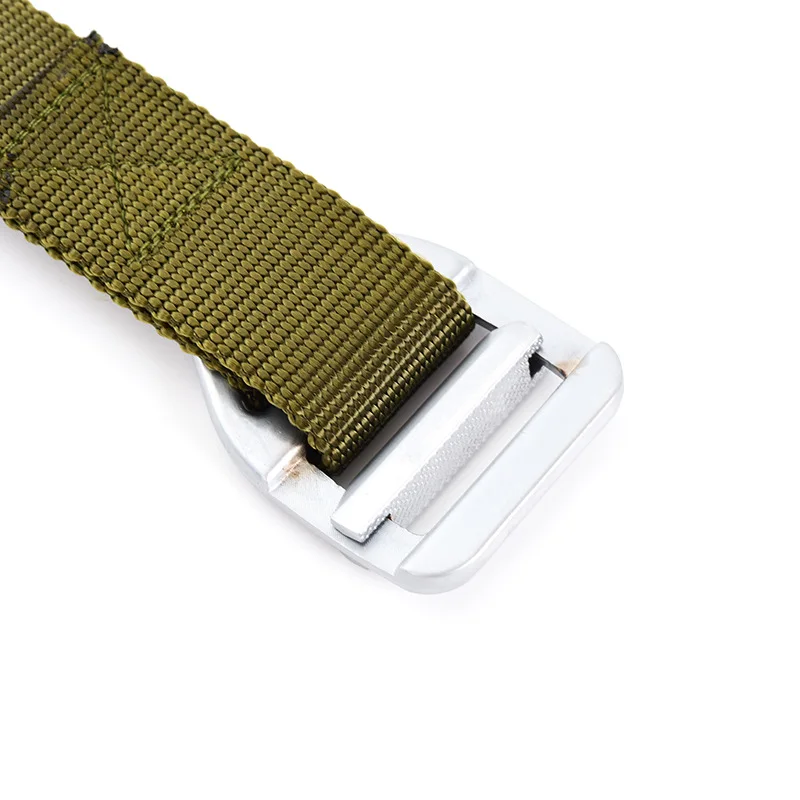 أحزمة على الطراز التكتيكي، حزام خصر للرجال، أحزمة بإبزيم معدني على شكل مثلث كاجوال #6