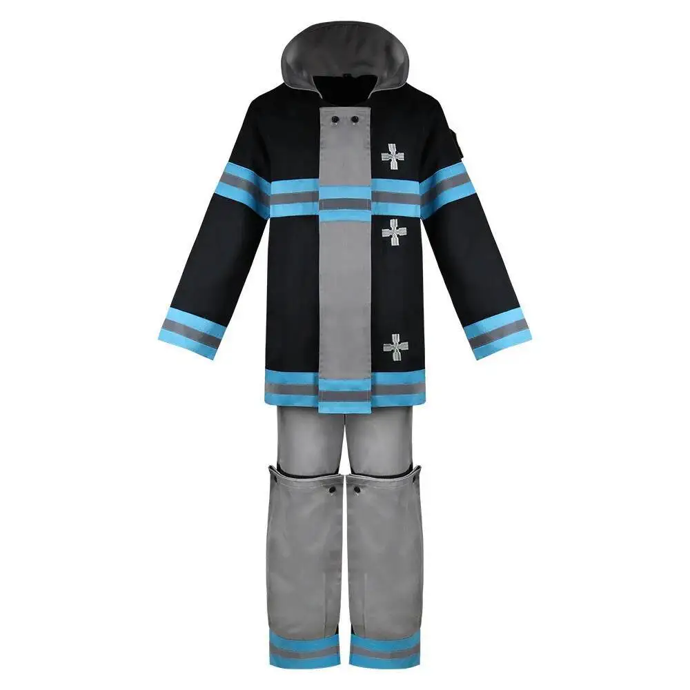 

Halloween Costume Scorching Fire Brigade Cos Fire Fighting Suit Men's Team Lower Cosplay Animation Performance Suit