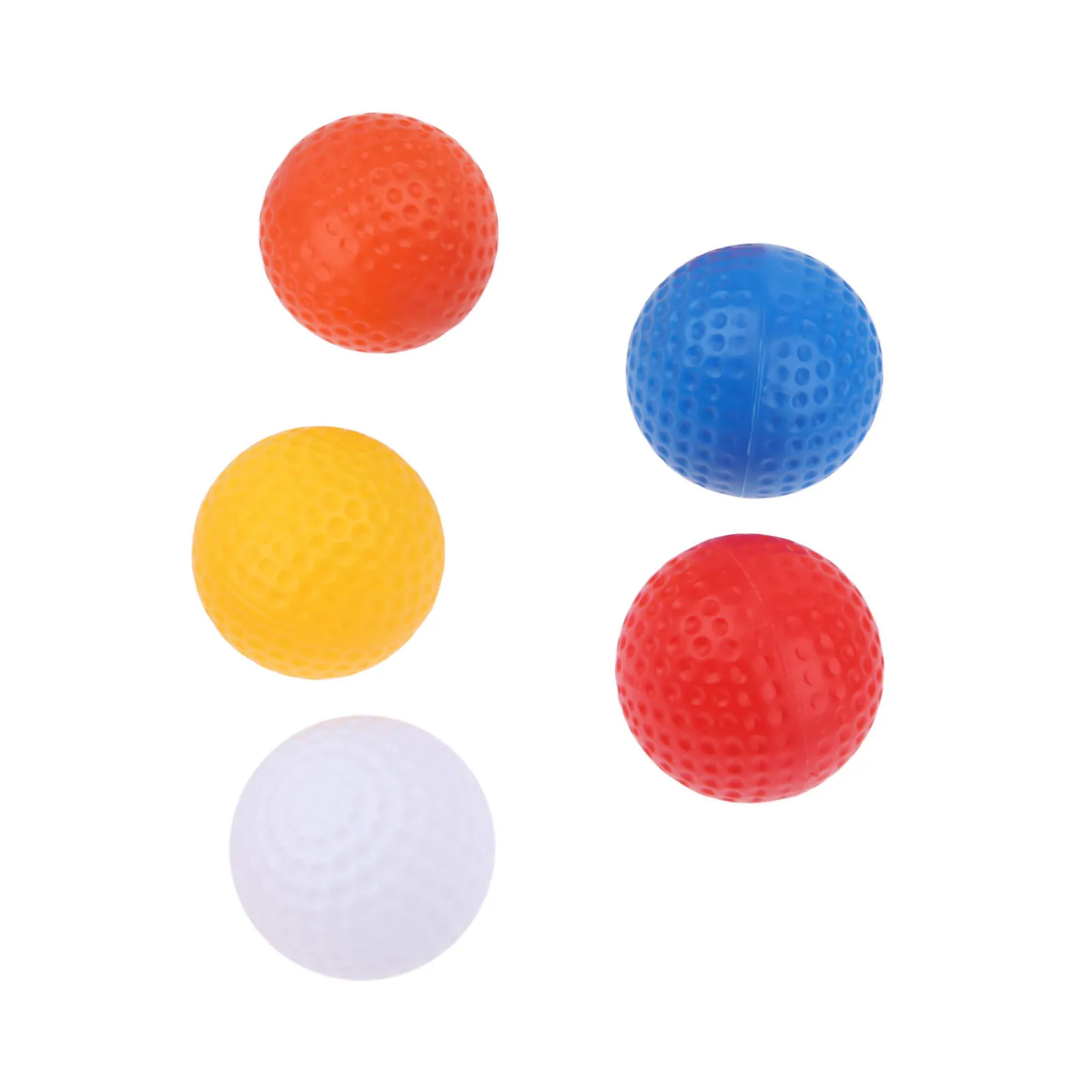 

10pcs 41mm Professional Plastic Golf Balls Indoor & Outdoor Golf Practice Balls 5 Colors Training Golf Hollow Balls Without Hole