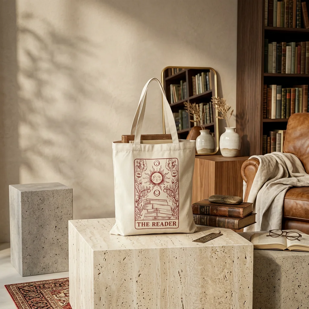 

Retro Sun Print Canvas Shoulder Bag for Men and Women Reading Lovers Canvas Bag Travel Shopping Portable Canvas Bag
