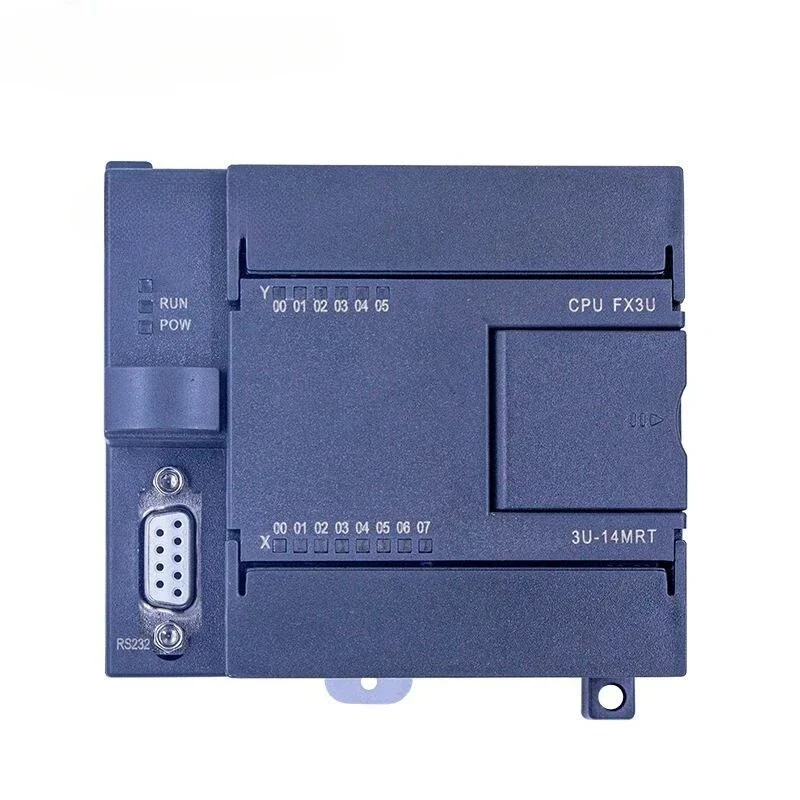 industrial control board FX3U-14MT mixed output, with analog PT100 K type temperature measurement