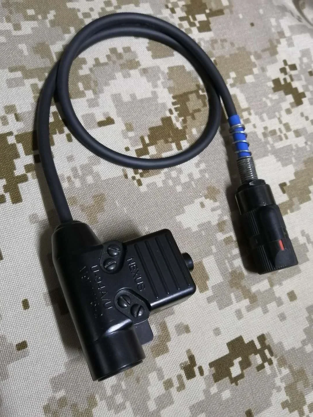 Outdoor Tactical Black Connector U94/TCA-U94 Tactical PTT 6Pin for PRC 152A 148 Radio