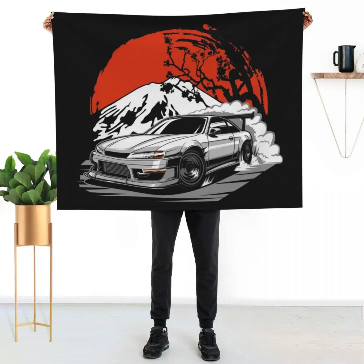 

Silvia s14 Throw Blanket Foldable Soft Warm Blanket for Outdoor Use