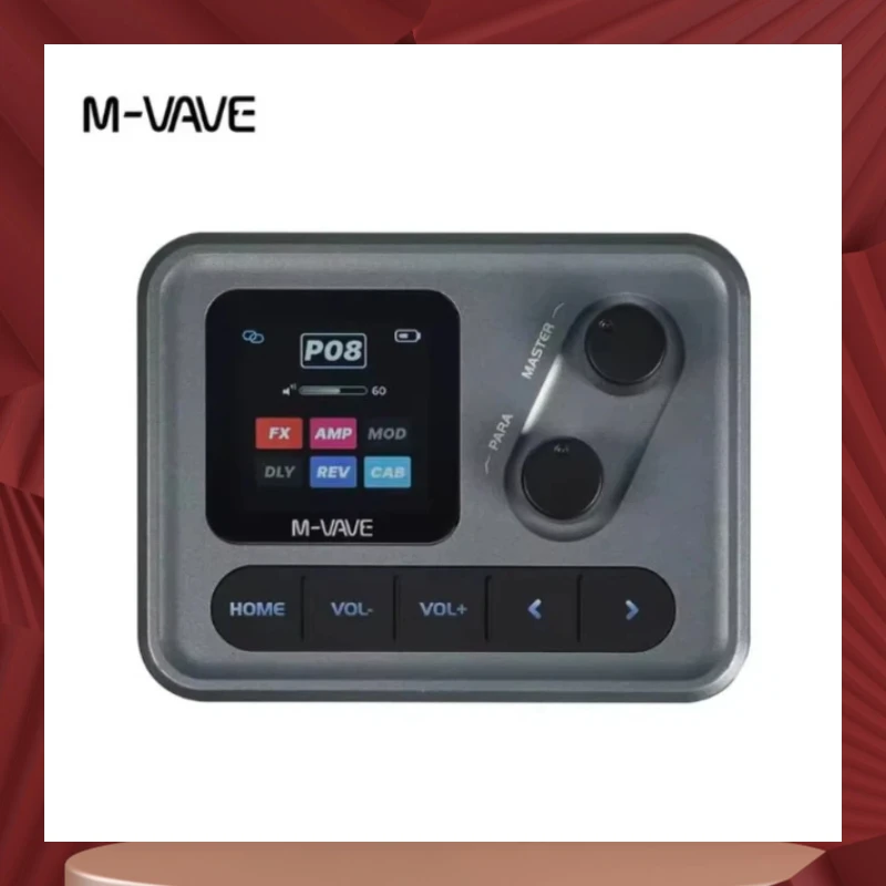 M-Vave Pocket Amp 1.54 Hd Screen Guitar Multi-Effects Processor/6+1 Custom Fx Chain/Usb-C Audio Interface/For Direct Recording