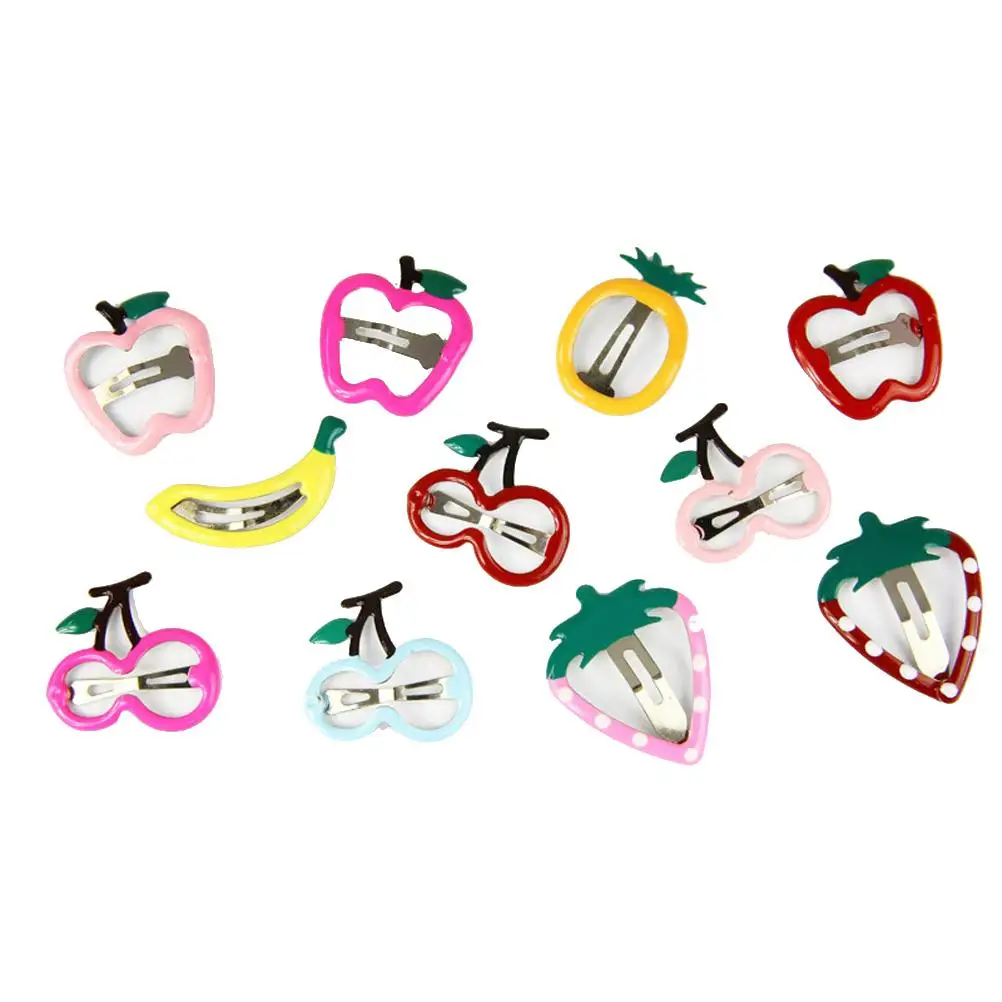 30 Pcs Hair Clips Accessories for Girls Korean Version Fruit Kids Child Strawberry