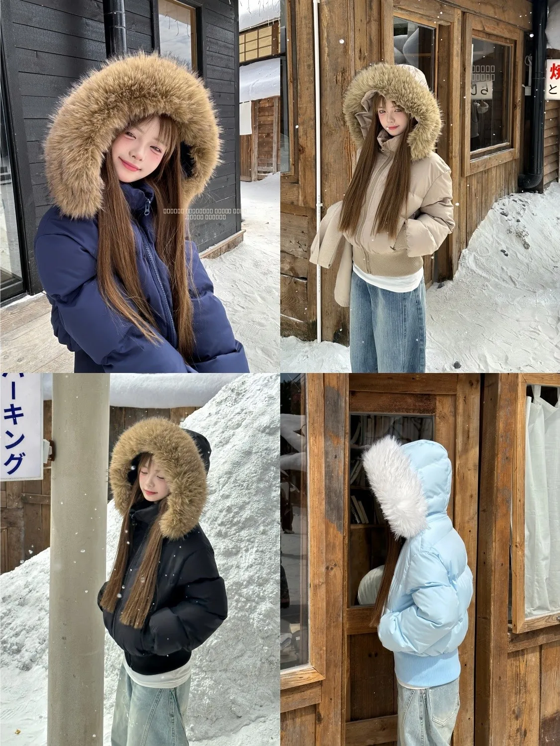 

Warm Loose Hooded Cotton Jaet with Fur Collar for Men Winter Faion Brand Sle Commute Regular Sve Long Zipper Pure Color