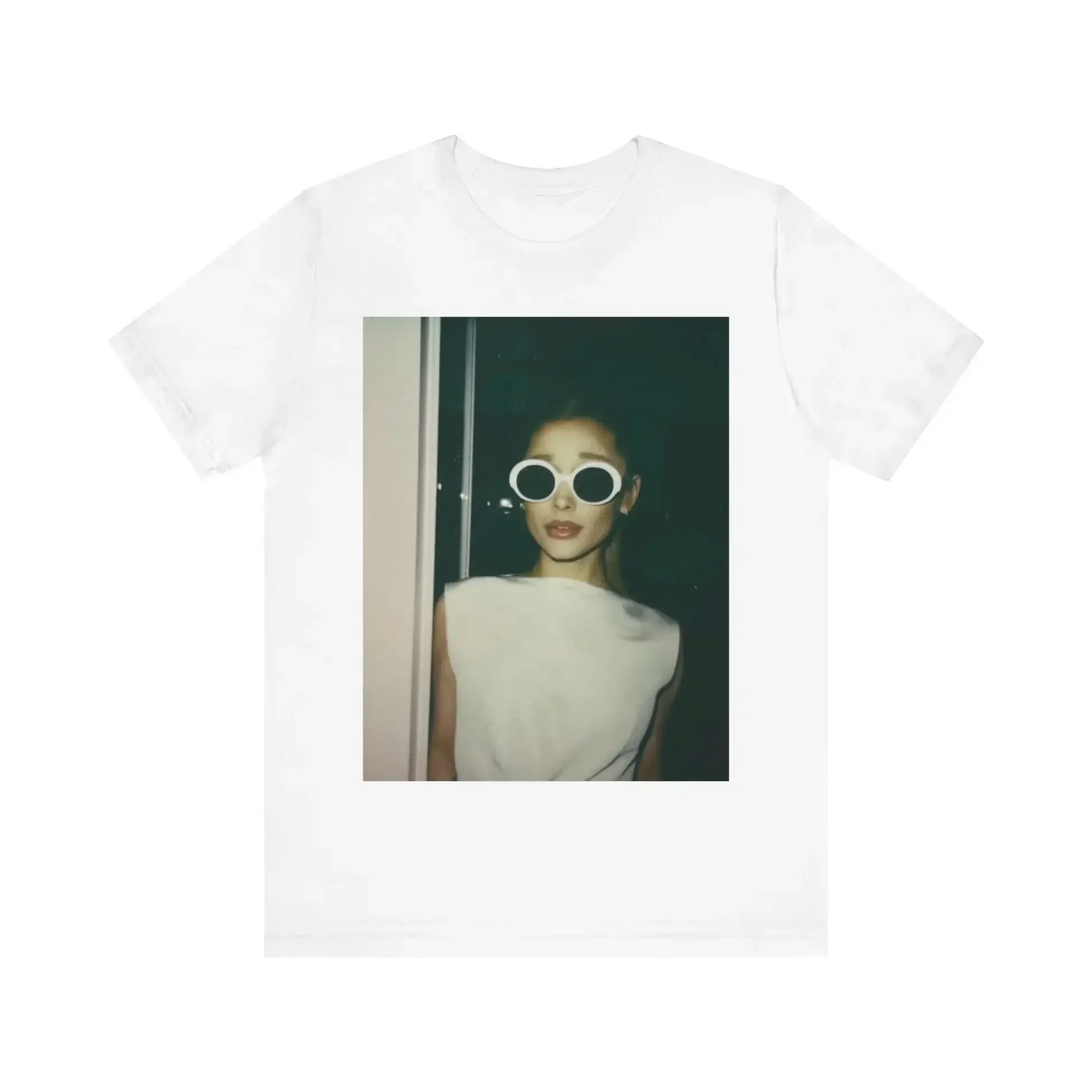 Ariana Grande Womens Sports T-shirt Womens Clothing Style T-shirt Y2K Grey Green Pattern T-shirt