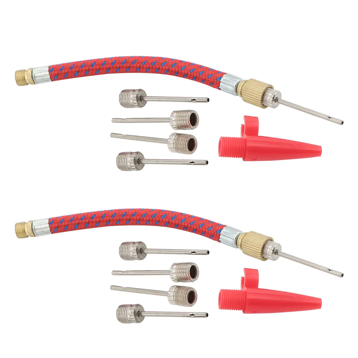 

14 Pcs/2 Pump Adapter Tool Ball Needle Connector Adaptor for Rowing Boat Computer