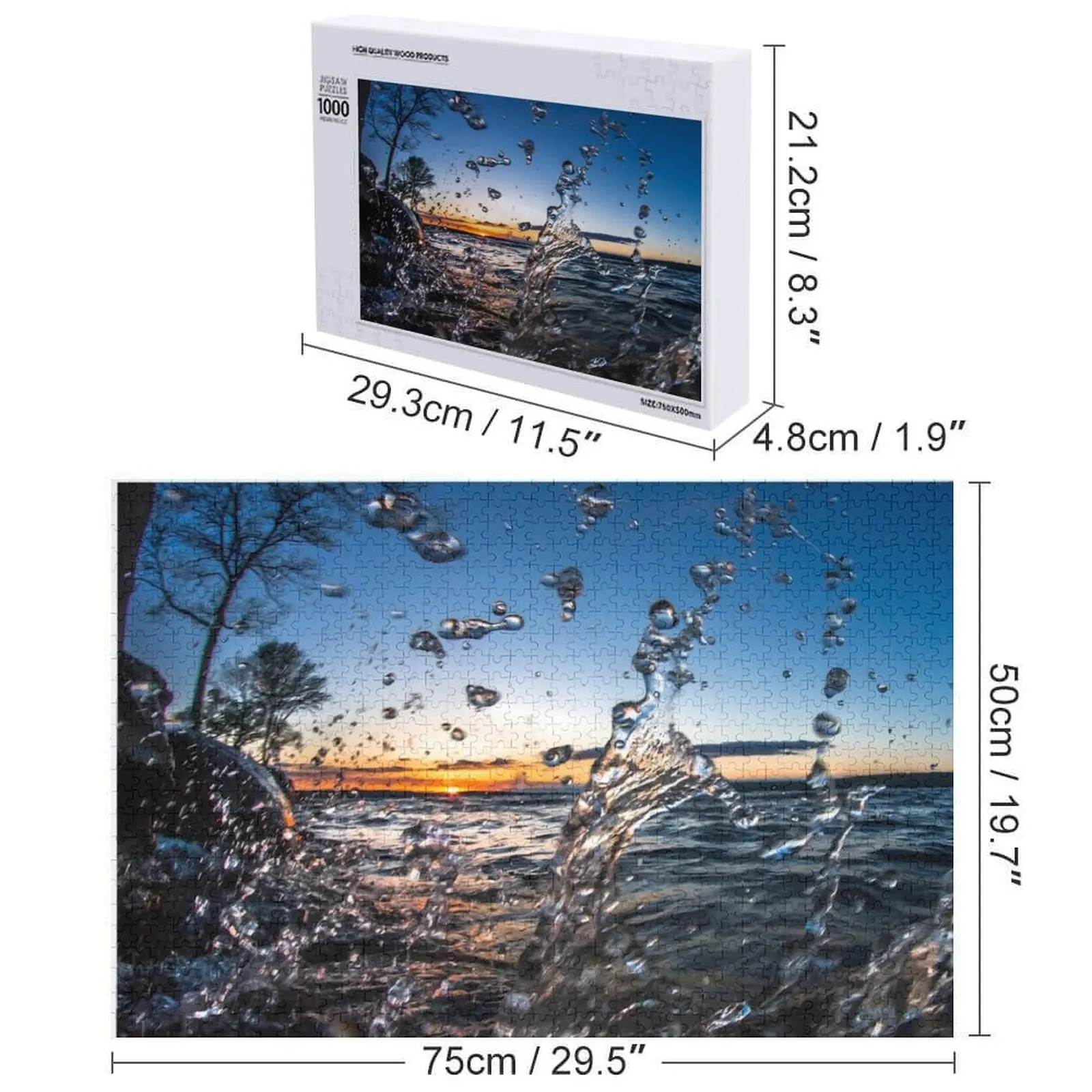 Кристально чистая океанская волна перед закатом вода прозрачная волна закат прозрачное озеро закат океан океан восход солнца головоломка