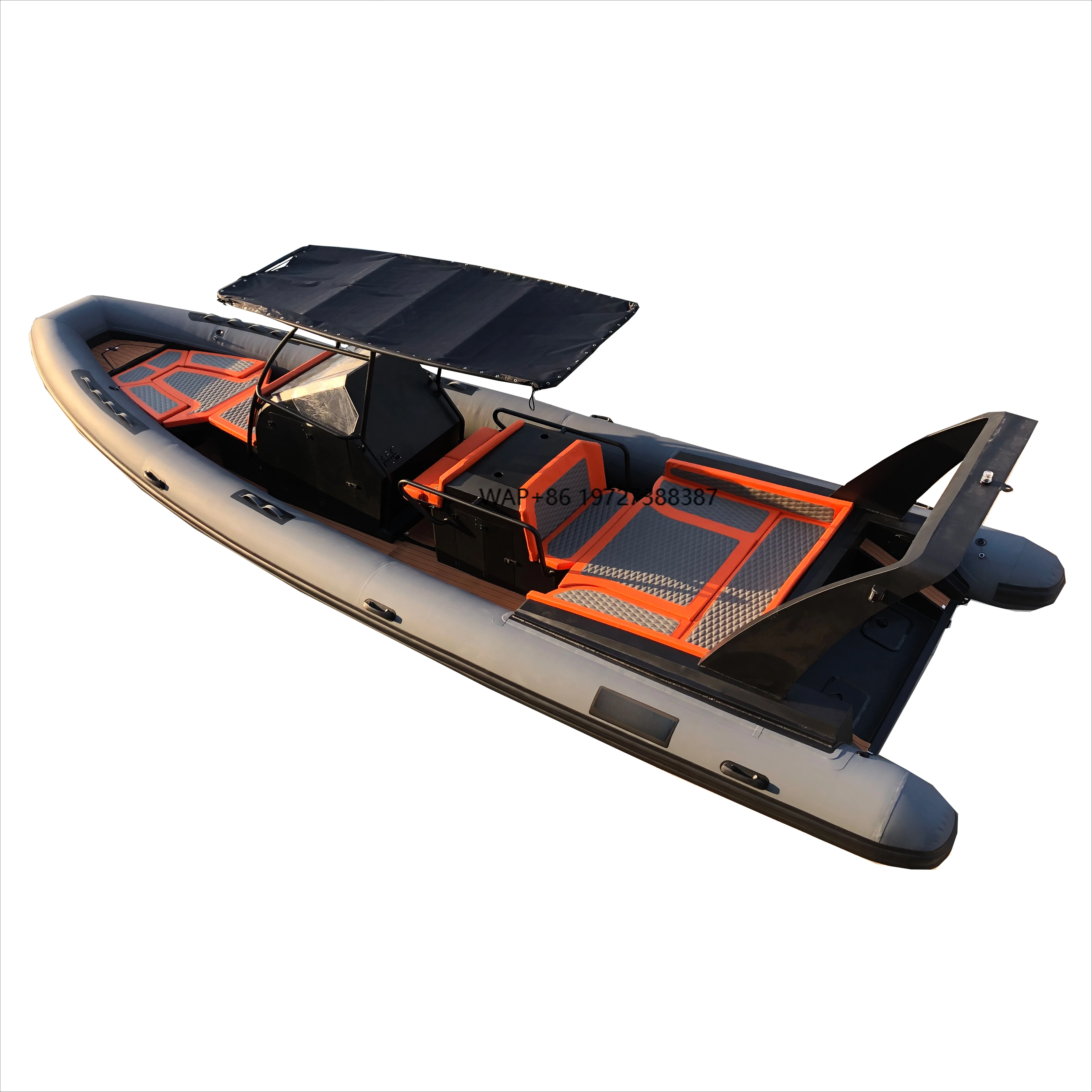 

29ft RHIB 860 Aluminum Hull ORCA/Hypalon/PVC Inflatable Boats for Family