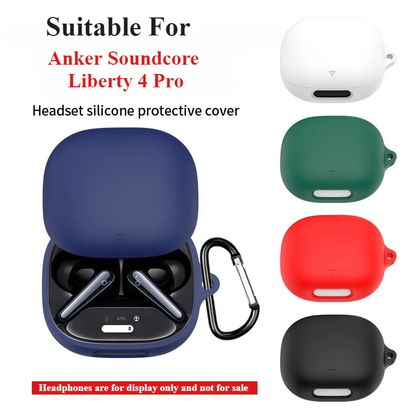 Silicone Carrying Case For Anker Soundcore Liberty 4 Pro Earphone Dustproof Scratchproof Scratch Resistant Protector Sleeve 2025