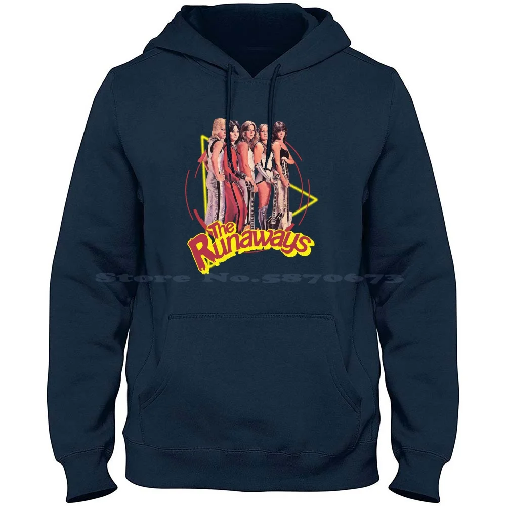 The Runaways 100% Cotton Hoodie The Runaways 70s Cherry Bomb Classic Feminist Girl Band Ohio Punk Retro Lita