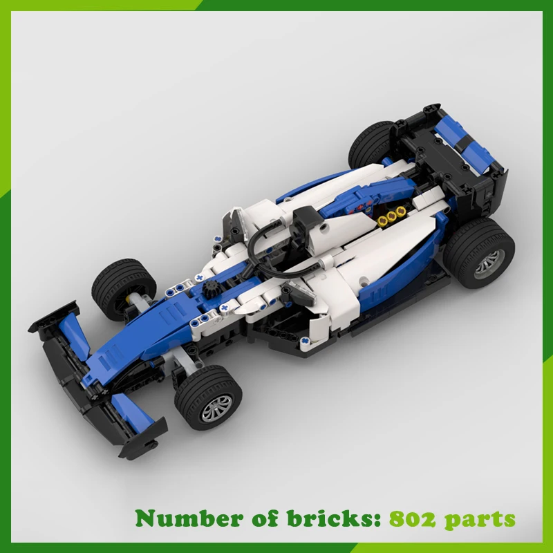 

F1 Racing MOC Building Blocks Modular Model DIY Technology Bricks Creative Assembly Toys Car Christmas Present Birthday Gift