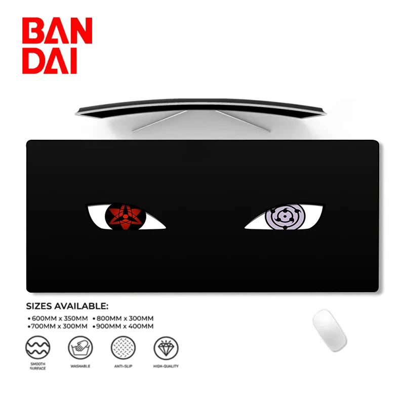 Uchiha Itachi Mouse Pad Anime Naruto Gaming Accessories Keyboard Table PC Gamer Cartoon Desk Mat 900x400mm Large Rubber Mousepad