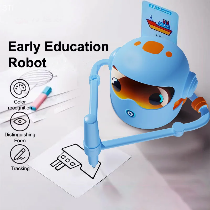 เด็ก Interactive การศึกษาหุ่นยนต์วาดภาพหุ่นยนต์วาดภาพอัตโนมัติเรียนรู้การวาดศิลปะการฝึกอบรมเครื่องอัจฉริยะหุ่นยนต์ของเล่น