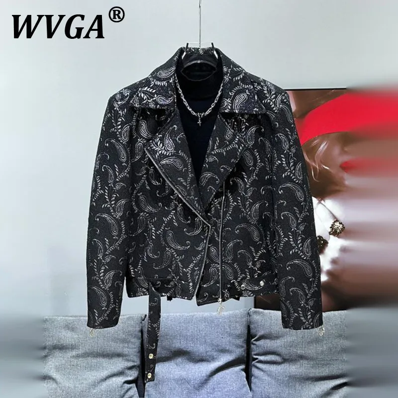 

Куртка WVGA, новая мужская весенне-осенняя уличная куртка с персонализированным принтом, модный дизайн, нишевые шикарные повседневные пальто с отложным воротником W11079