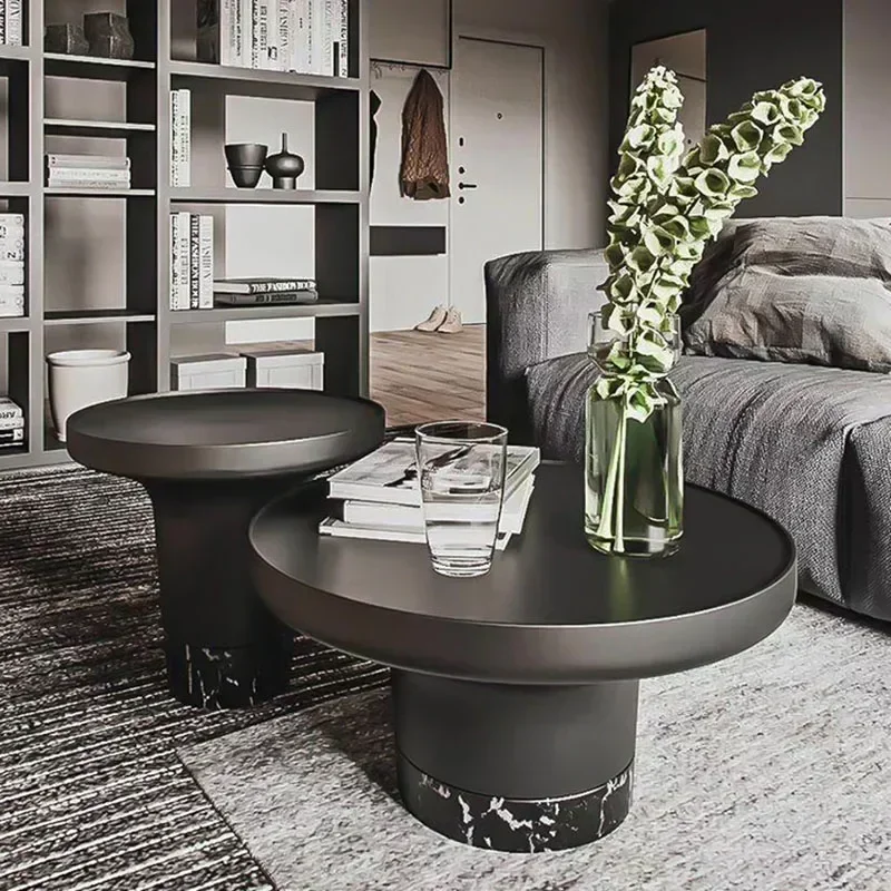 Modern Designer Coffee Table Nordic Aesthetic Luxury Standing Side Table Center Writing Service Mesa Auxiliar Home Furniture