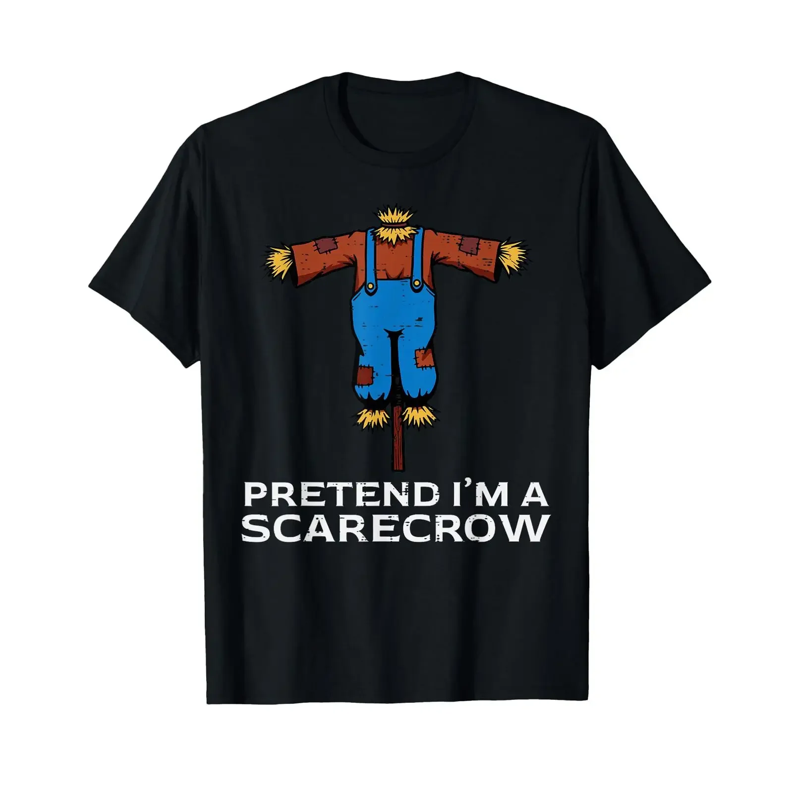 Halloween Pretend Im Scarecrow Funny Costume Kids T Shirt vintage Washed Slightly Stylish Casual Stretched
