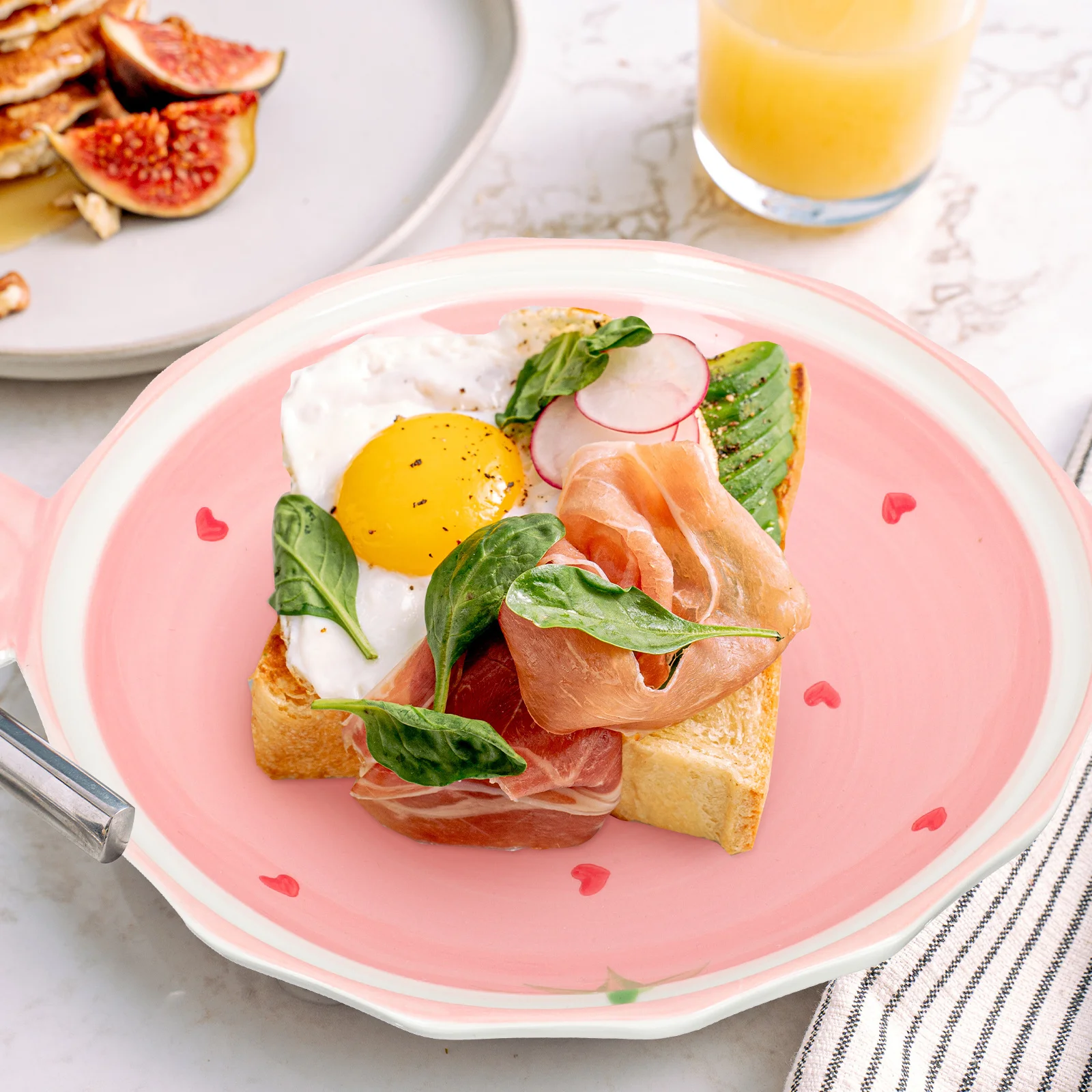 

Керамическая бинауральная тарелка с клубникой и фруктами, поднос для хранения конфет для дома, отеля, держатель для салата, тарелка с фруктами для салата