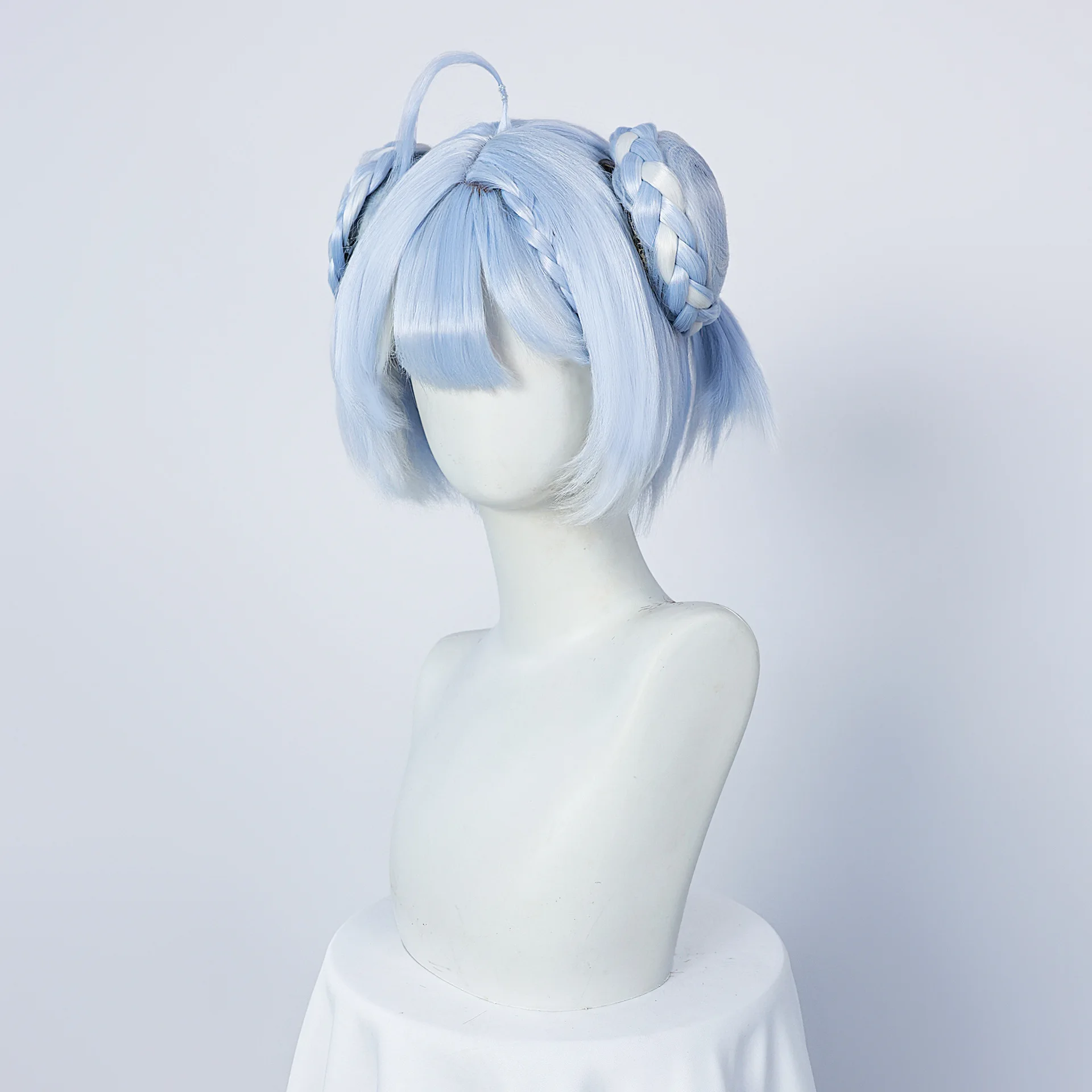 Wuthering Waves Youhu Cosplay Perruque pour Femme, Jeu Maruko Perruque Anime, Cheveux Mixtes Bl192.et Blancs, Accessoire de Costume pour ixd'Halloween, Document