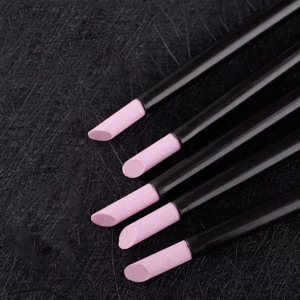 8 Pcs Nail Quartz Pen Dead Skin Remover File Cuticle for Polishing Manicure Beauty Device Pushers Polished Engraving