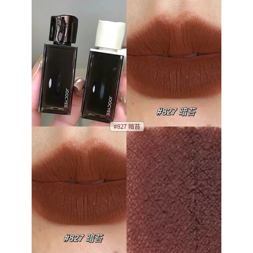 JOOCYEE Fermented Lip Glaze Changes Brown Lipstick Nature Velvet Matte Mist Apricot Tea Autumn and Winter Makeup Korea Cosmetics